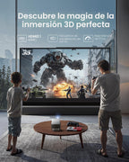 JMGO Proyector portátil inteligente N1S 4K, triple láser, 1100 lúme...
