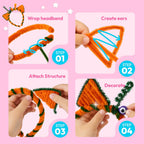 JOVA Klever Kits - Suministros para artes y manualidades, más de 2000 piezas de joyería de estudio en caja de manualidades, kit de fabricación de pulseras con temática de princesa