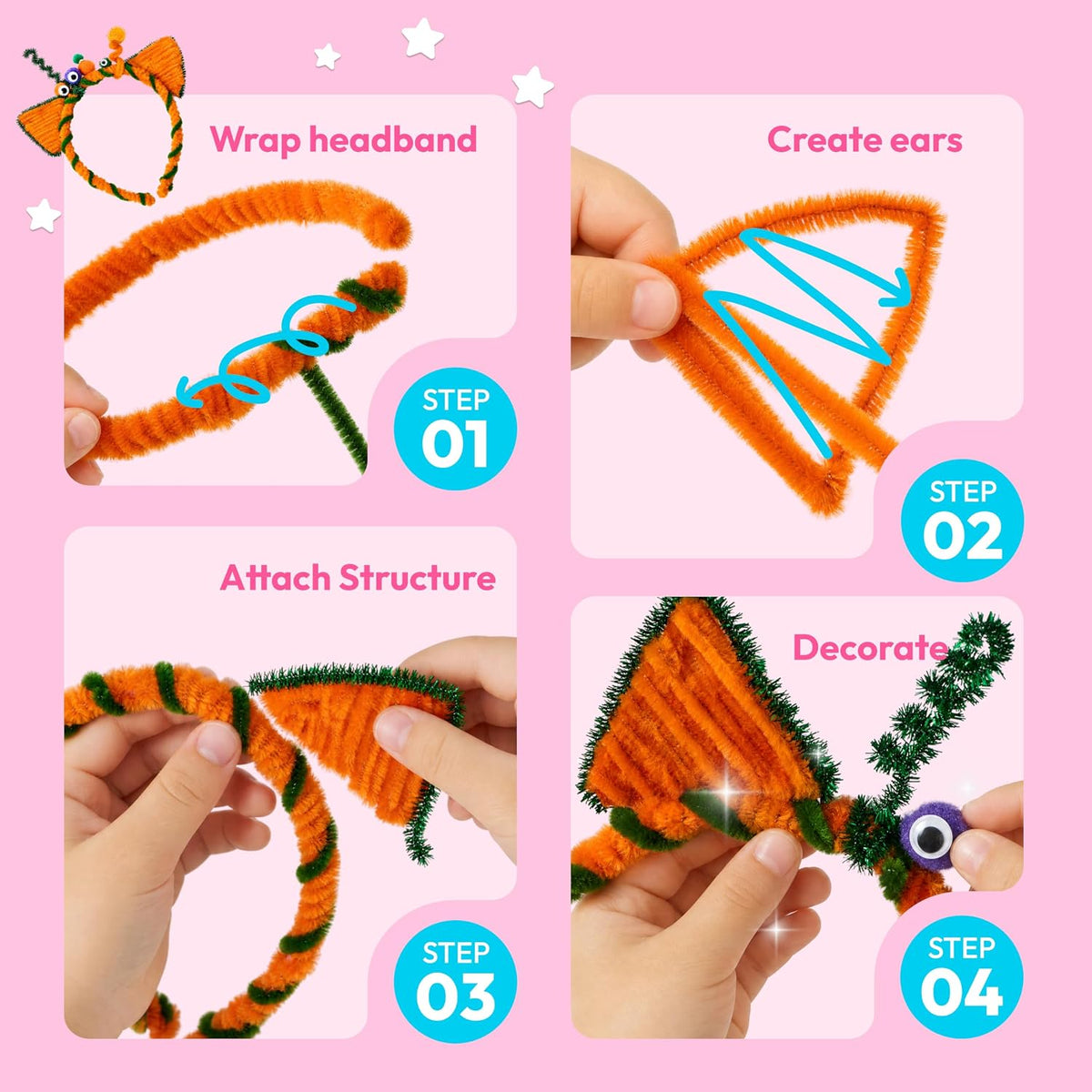 JOVA Klever Kits - Suministros para artes y manualidades, más de 2000 piezas de joyería de estudio en caja de manualidades, kit de fabricación de pulseras con temática de princesa