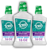 Tom's Of Maine Whole Care - Enjuague bucal natural con flúor, m...