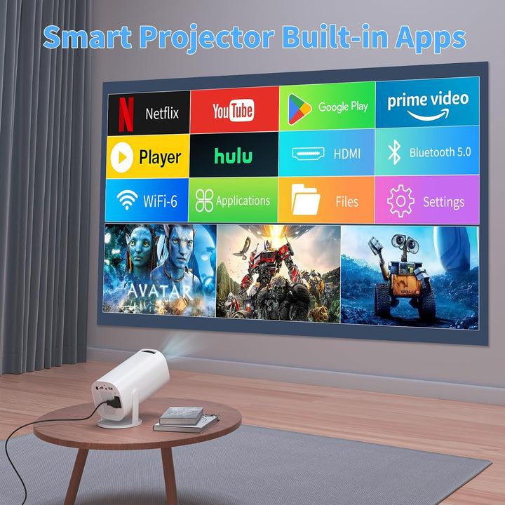 Mini proyector con WiFi y Bluetooth proyector de película