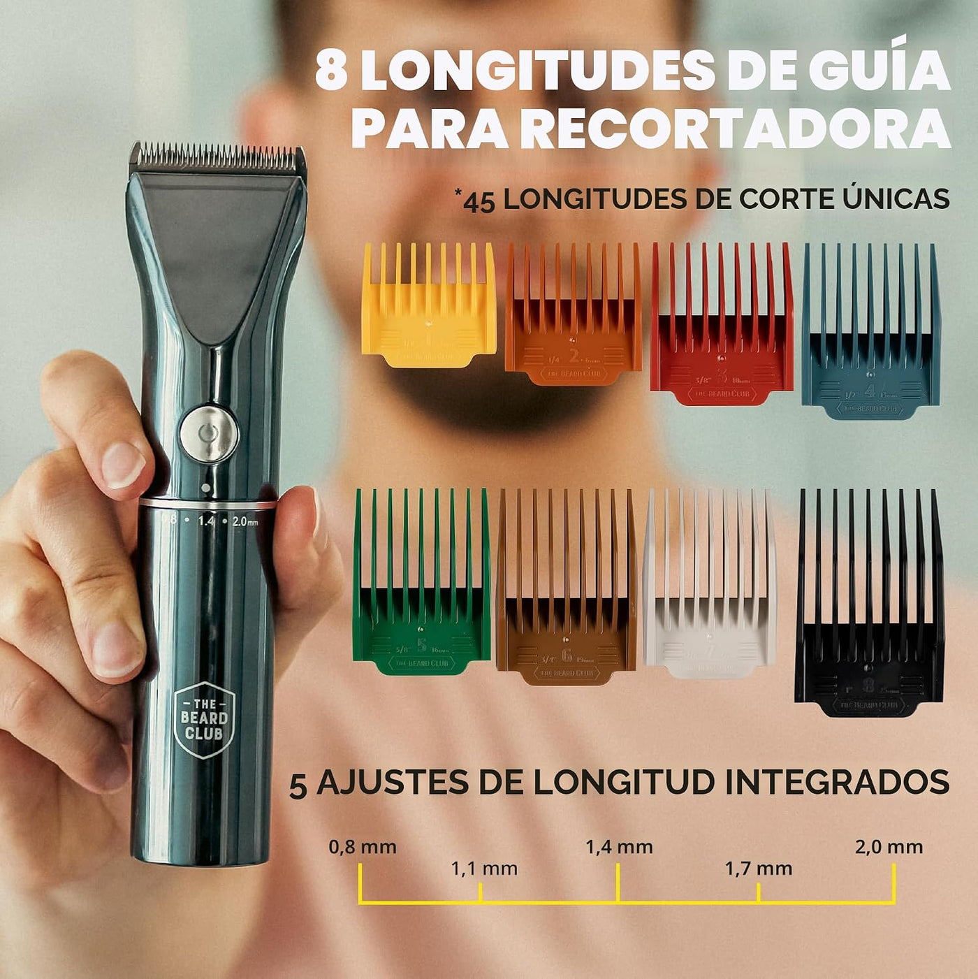 The Beard Club Recortadora de barba para hombres \u2013 Cortadora e...