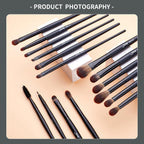 Jessup Juego de brochas de maquillaje veganas con corrector