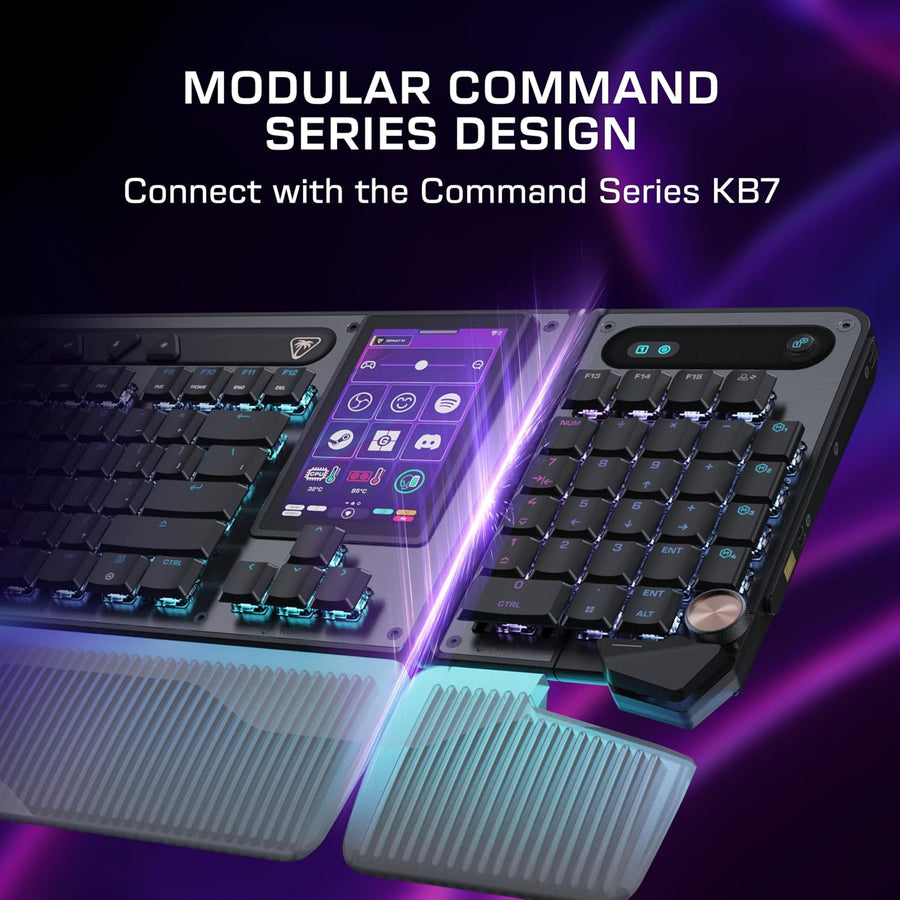 Turtle Beach Command Series KP7 - Teclado para juegos - Diseño prog...