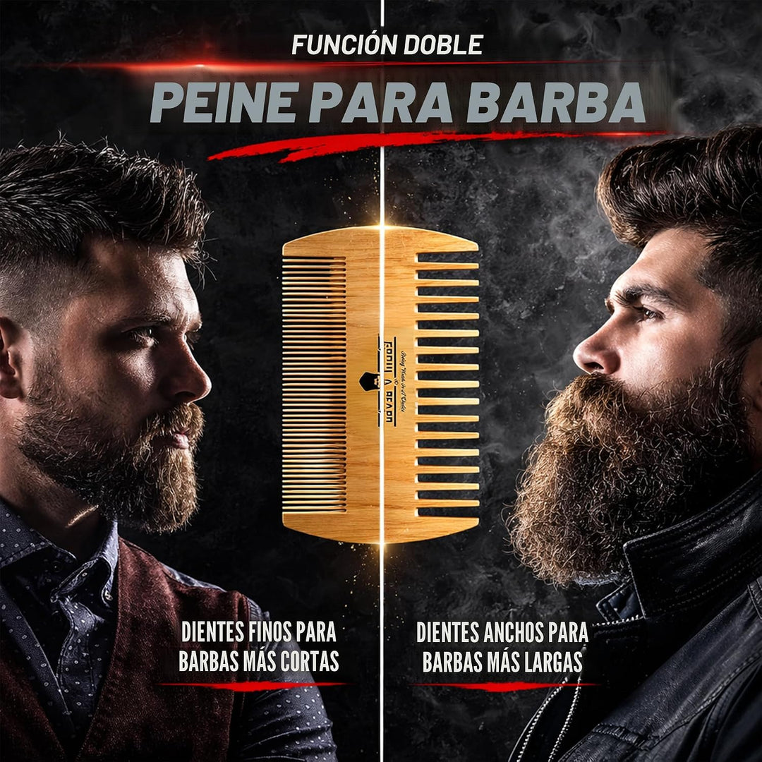 Kit de aseo para enderezadora de barba, champú para barba, acondici...