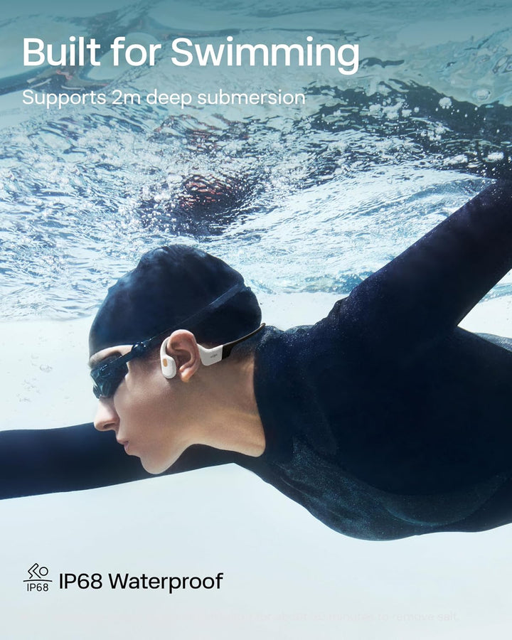 SHOKZ OpenSwim Pro - Auriculares deportivos de conducción ósea Blue...