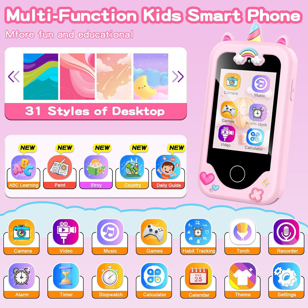Kids Smart Phone Toy para Toddler Girls Boys Ages 3-10