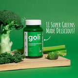 Goli Supergreens Gomitas con probióticos - Extracto de hoja de alca...
