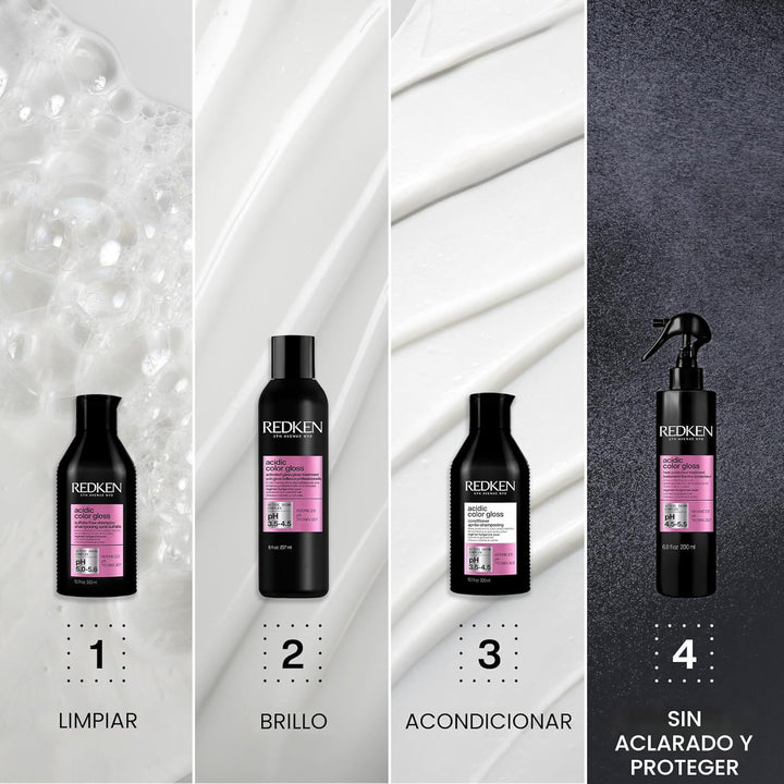 Redken Champú Acidic Color Gloss sin sulfatos para protección del c...