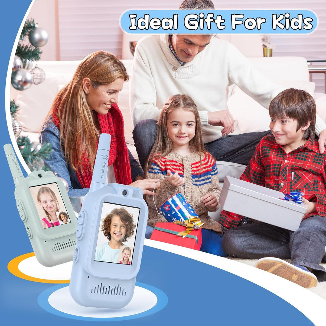 Walkie Talkies para niños, paquete de 2, radios bidireccionales rec...