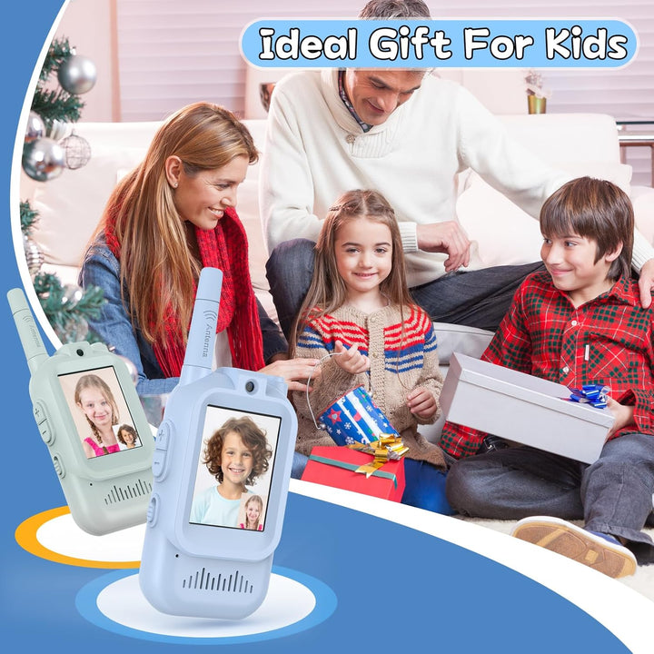 Walkie Talkies para niños, paquete de 2, radios bidireccionales rec...