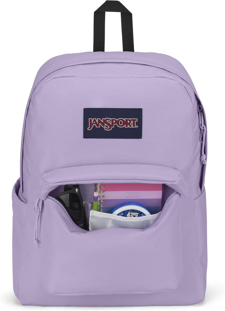 JanSport Mochila Superbreak Plus, Lila Pastel, Tamaño único