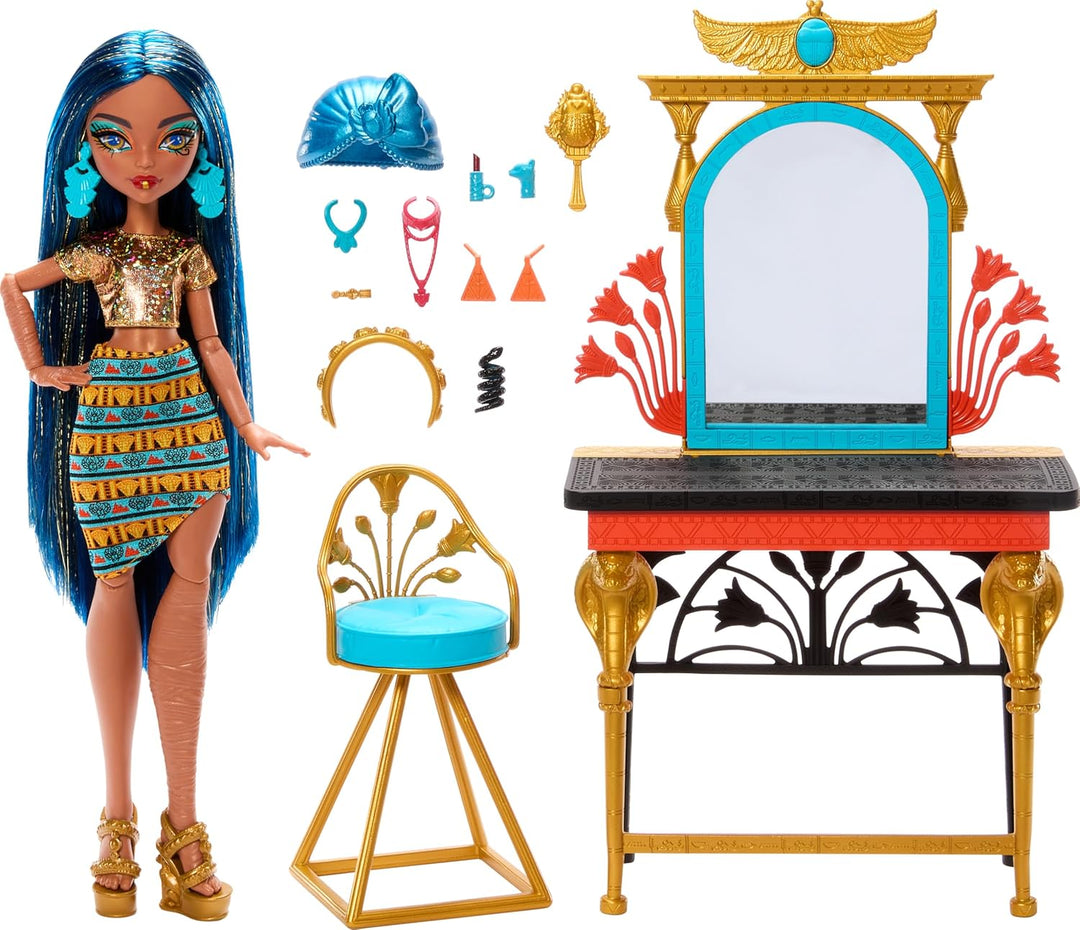Monster High Día de Miedo Propio Cleo de Nile Muñeca Set de Juego