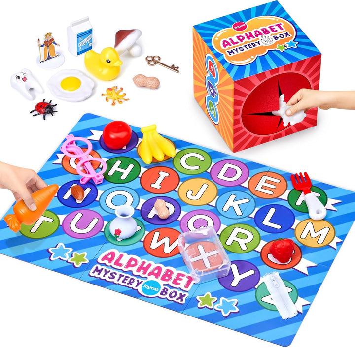 JoyCat Caja misteriosa del alfabeto para niños, 26 piezas de clasif...