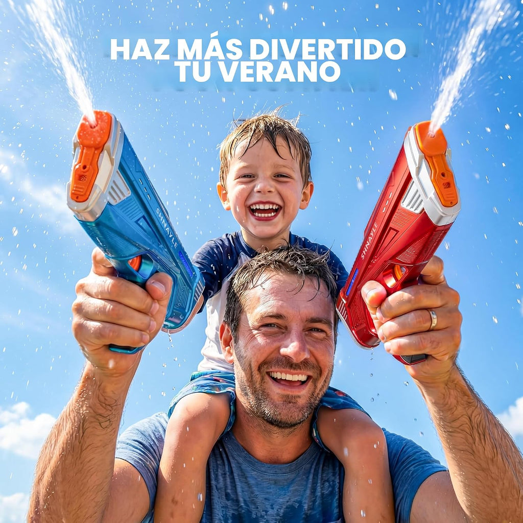 Pistola de agua eléctrica para adultos y niños, puerto de carga USB-C, pistola de chorro potente automática, ráfagas de disparo de alta potencia, pistola de agua automática de largo alcance