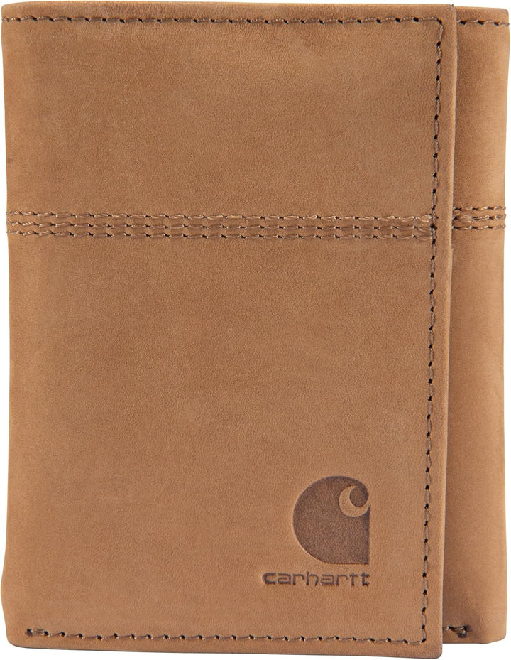Carhartt Men's Casual Saddle Leather Wallets, Available in Mult...