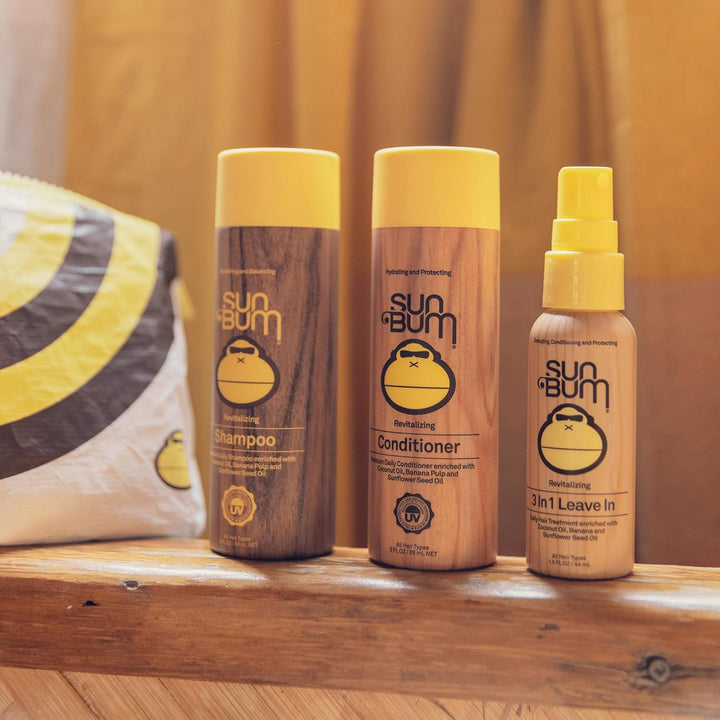 Sun Bum Kit esencial de viaje para el cuidado del cabello, revitali...