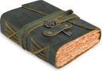 LEATHER VILLAGE Diario vintage encuadernado en cuero para mujeres y hombres