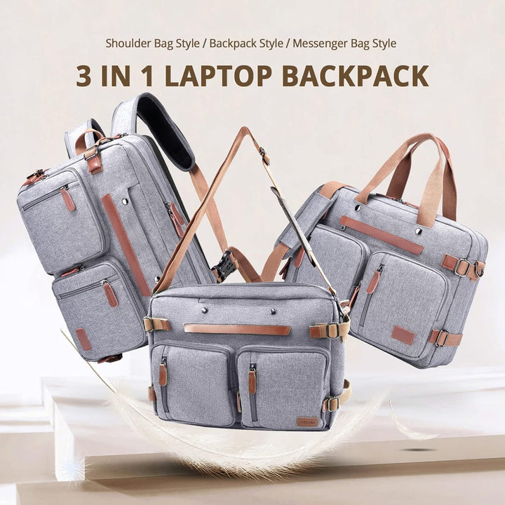 MOLNIA Mochila para laptop de 15.6 pulgadas, maletines 3 en 1 para...