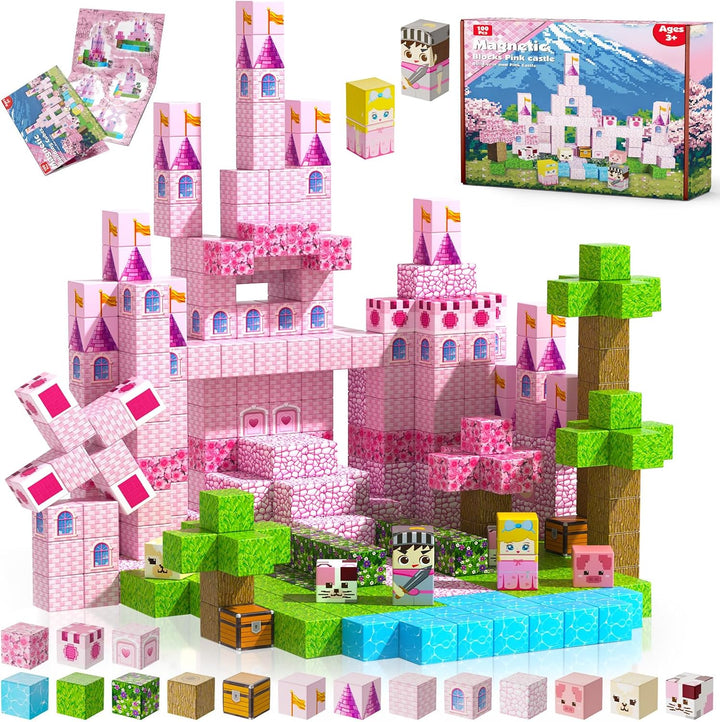 Annexfun Bloques magnéticos, 100 bloques de construcción magnéticos...