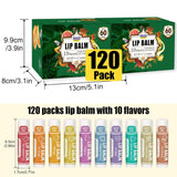 AZEN Paquete de 120 bálsamos labiales, bálsamo labial natural a gra...