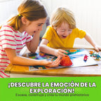 4M STEAM Dinosaur World Exploration| Kit de ciencia práctica con figuras de dinosaurios y experimentos fósiles para niños a partir de 5 años - Juguete educativo de paleontología regalo