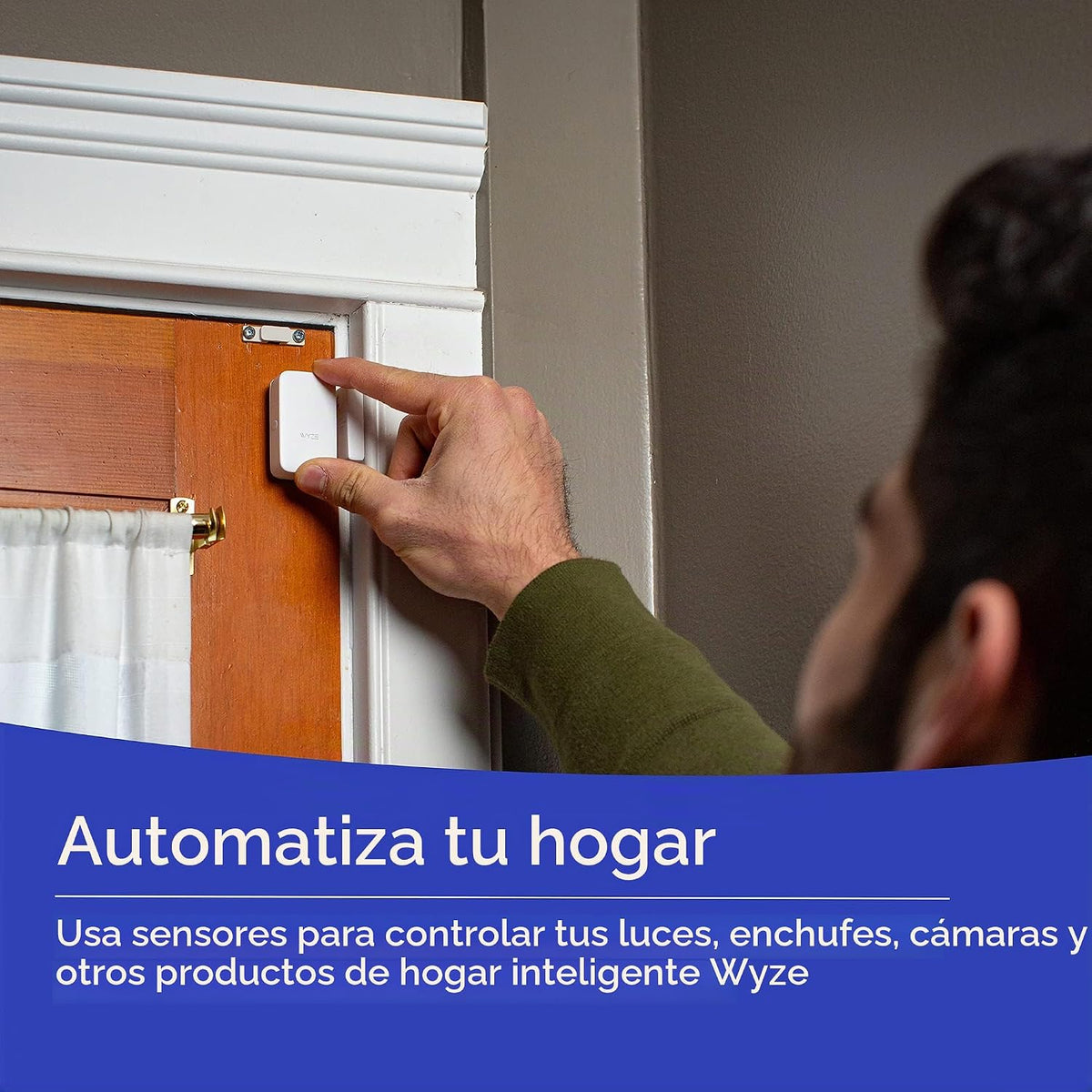 Wyze Sensor de entrada del sistema de seguridad para el hogar, protección de entrada para ventanas y puertas (paquete de 3) requiere concentrador WYZE Sense