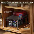 Simple Houseware - Cajón apilable, color negro