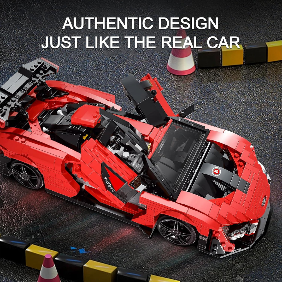 Mould King 10007 Super Car MOC - Kit de bloques de