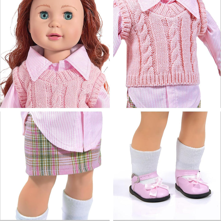 WONDOLL 27 piezas de ropa y accesorios para muñecas americanas de 1...