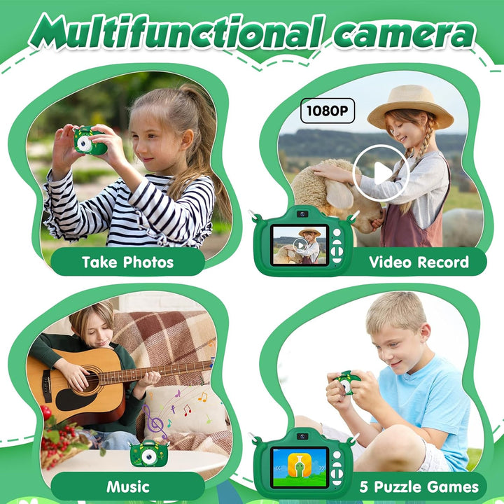 Cámara para niños con linterna y pantalla de 2.4 pulgadas, cámara p...