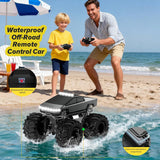 Cokzer Auto a control remoto, autos RC anfibios 1:18, camioneta tod...
