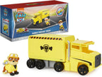 PAW Patrol, Camiones transformables de Rubble de Big Truck Pup con figura de acción coleccionable, juguetes para niños mayores de 3 años