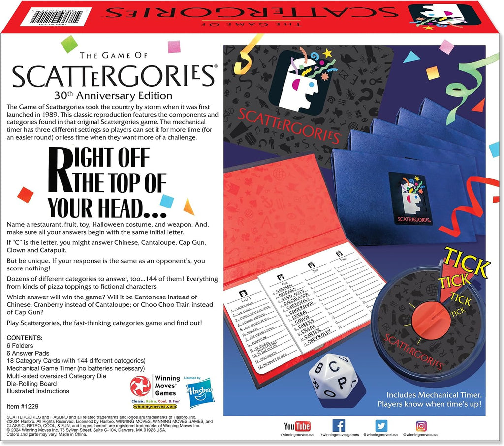 Winning Moves Scattergories Edición 30.º Aniversario