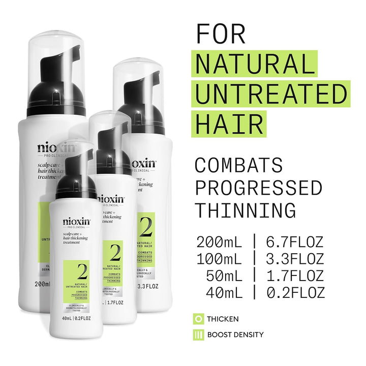 Nioxin System 2 Scalp Care + Hair Thickening Leave-In Treatment | F...