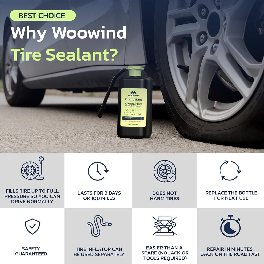 Woowind LP1 Compresor de aire portátil para bicicleta, inflador de...