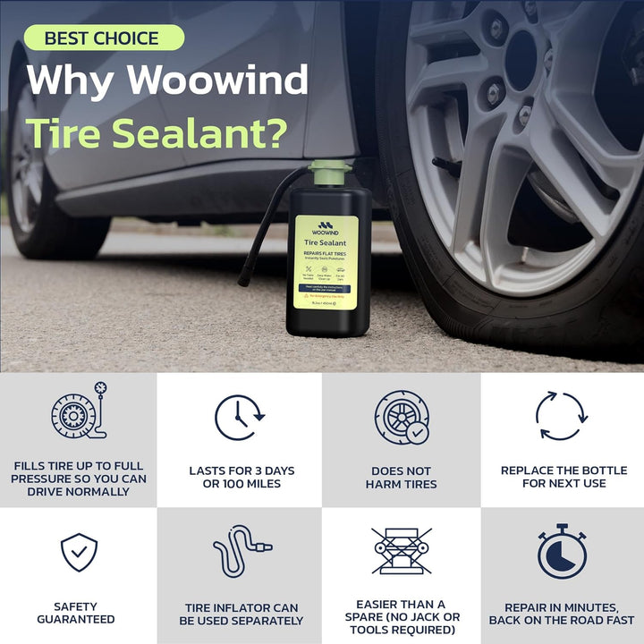 Woowind LP1 Compresor de aire portátil para bicicleta, inflador de...