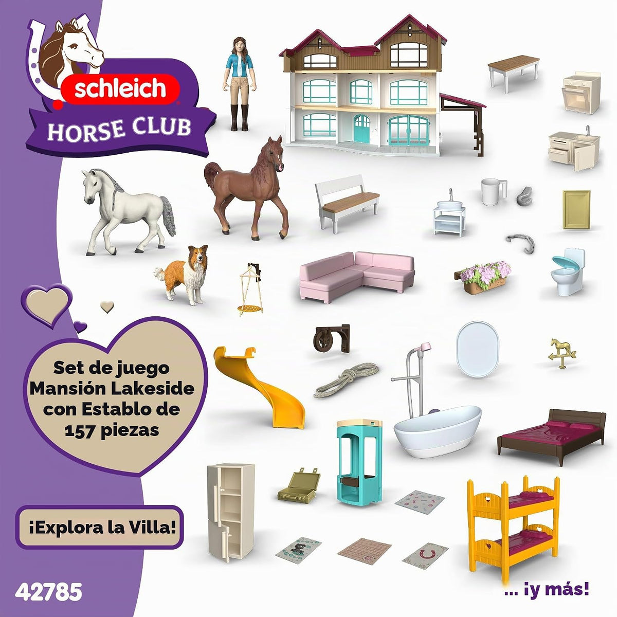Schleich Mansión junto al lago con establo 42785