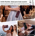CASEKOO Funda color borgoña brillante para iPhone 18 Pro Max, soporte