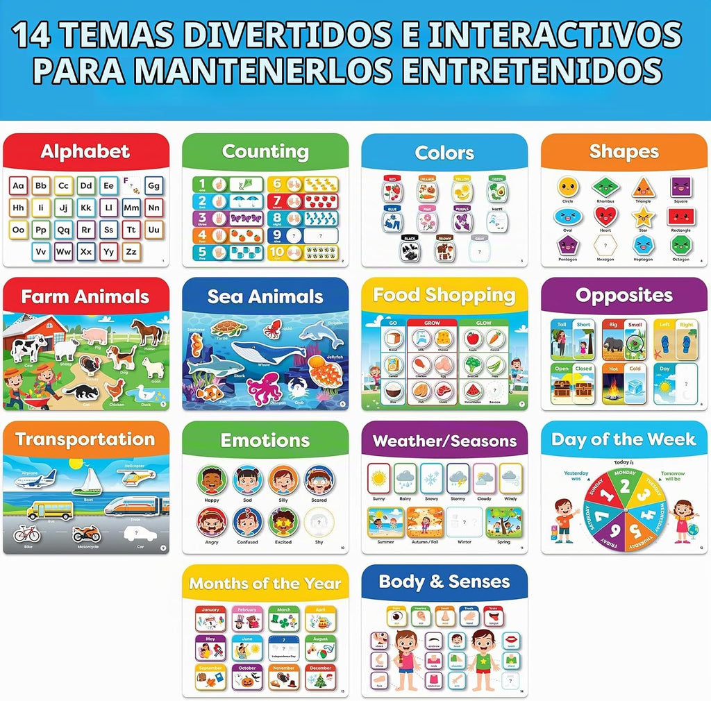 Libro Montessori Busy para niños pequeños de 3 a 5 años - Juguetes de