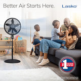 Ventilador con 3 velocidades Lasko 18 pulgadas eficiente de la ener...
