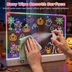 Tablero de dibujo LED recargable para niños, regalo de cumpleaños y Navidad