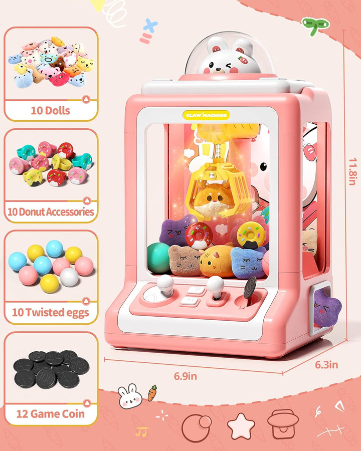 Máquina de garras de conejo para niños, mini máquina expendedora co...