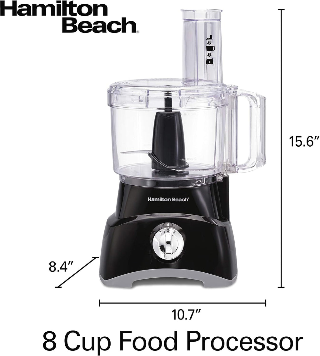 Hamilton Beach - Procesador de alimentos y picador de verduras de 8 tazas