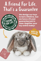 Living Nature Conejo gris holandés con orejas de Lop de peluche