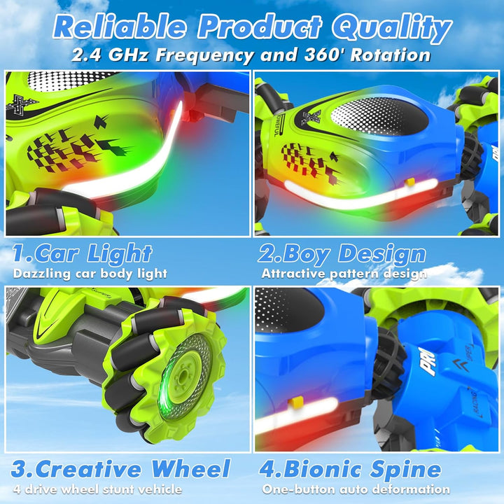 Fosgoit Coche RC con Sensor Gestual, RC de Acrobacias con Sensor Ge...