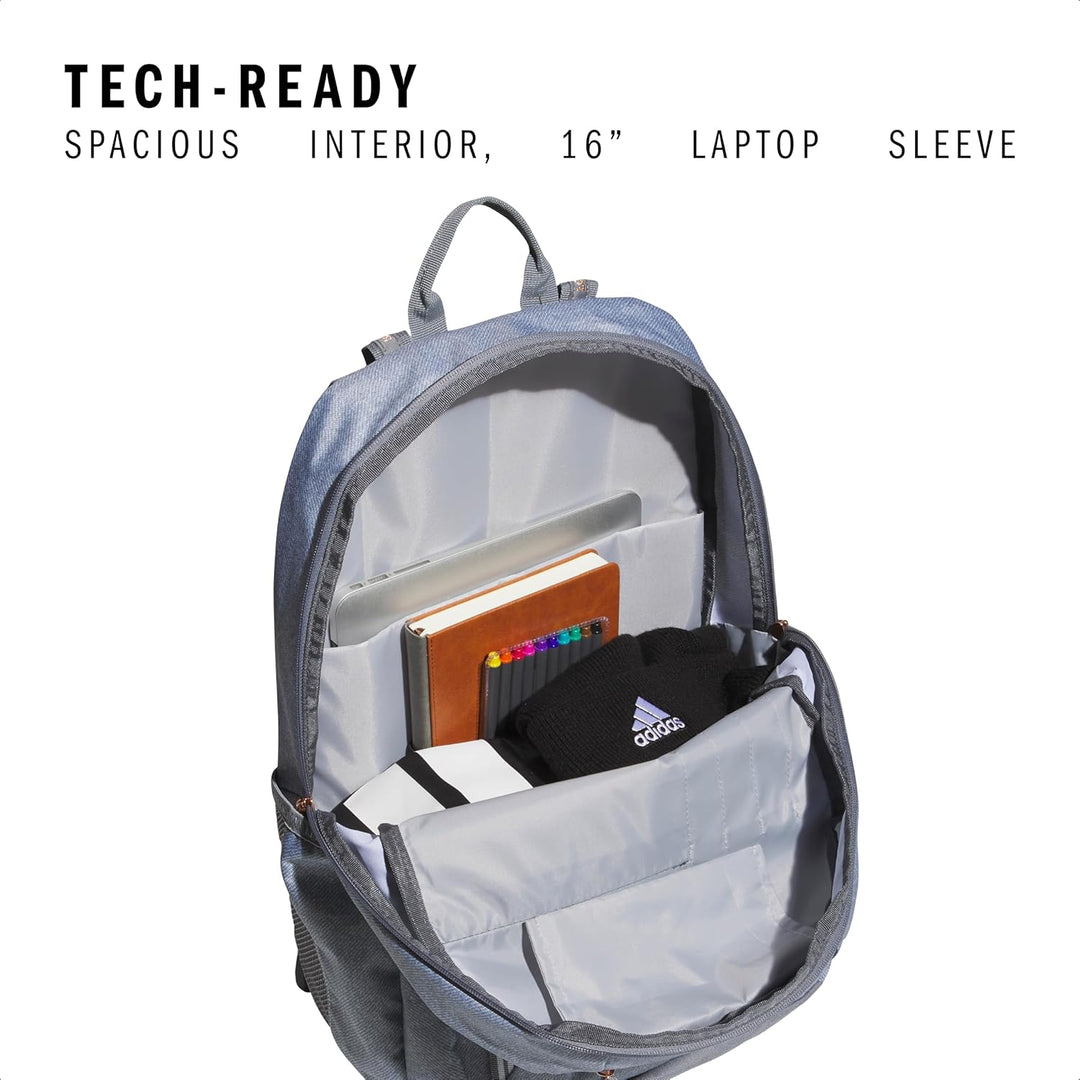 Mochila Adidas Excel Duradera Grande para Atletas con Bolsa para La...