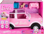 Hot Wheels RC Barbie Ford Bronco - Auto de juguete con control remoto, vehículo RC con accesorio para cachorros, cama y cuenco para perro, además de calcomanías para personalización, se adapta a 2