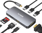 Adaptador USB C multipuerto USB C para MacBook Pro USB C