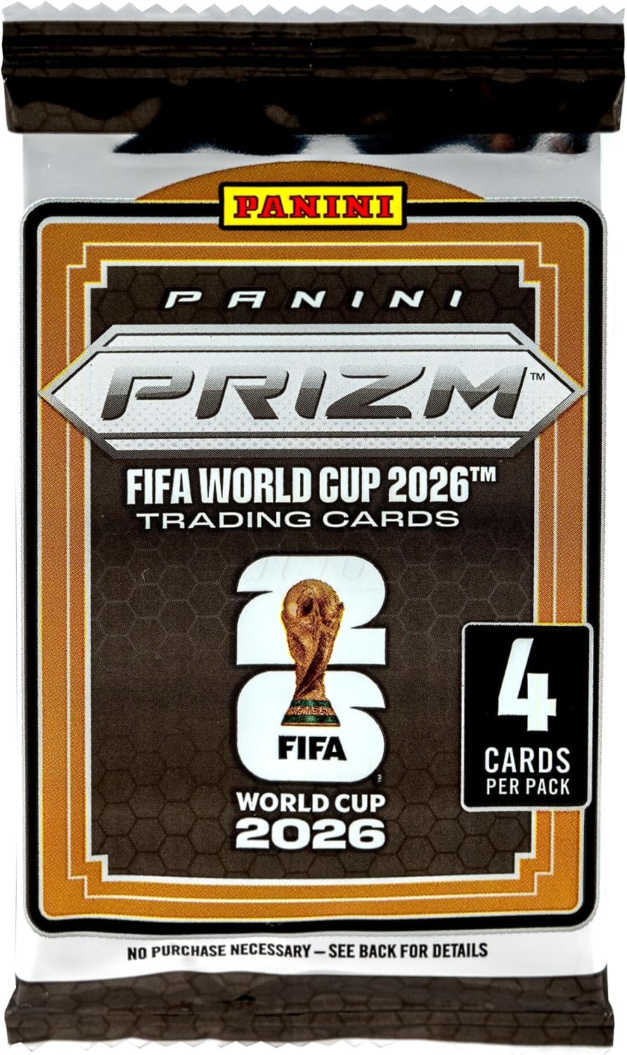 Panini Prizm World Cup Soccer 2026 - Caja de valor, exclusiva de tarjetas